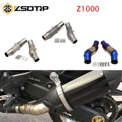 ZSDTRP мотоцикл Выхлопная средняя труба 51 мм переходник для Kawasaki Z1000 2010 2011 2012 2013 2014 2015 2016 гонка