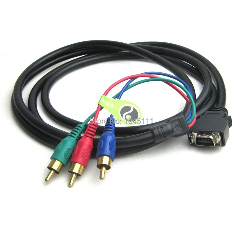High Quality CN14P D-Terminal To 3RCA3AV 3RCA 3AV Video Adapter Cable Color Component Cable 1m