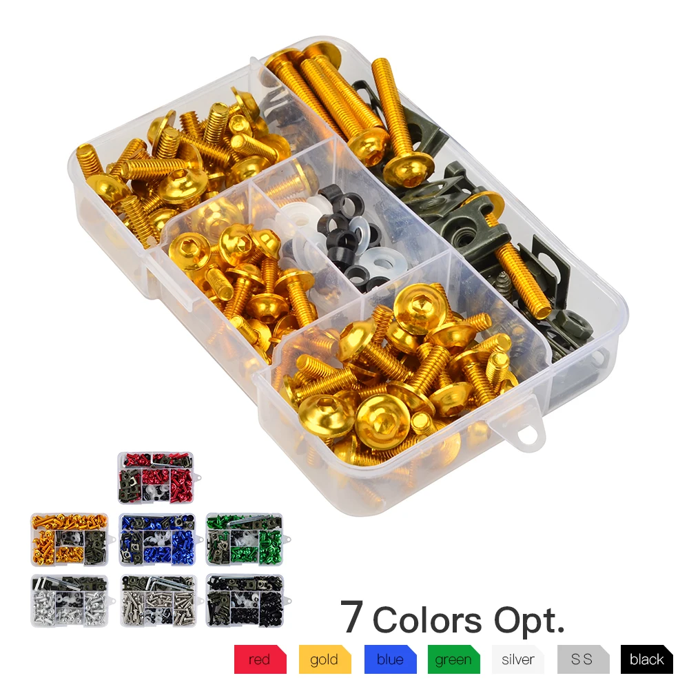 CNC Fairing Bolt Bodywork Screws Kit for Yamaha Honda Suzuki Kawasaki Aprilia M4 M5 M6