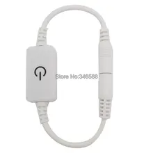 DC 12 В 24 В 4A 48 Вт Itouch led dimmer черный или белый для одного Цвет Светодиодные ленты Клейкие ленты touch переключатель ВКЛ/ВЫКЛ диммер