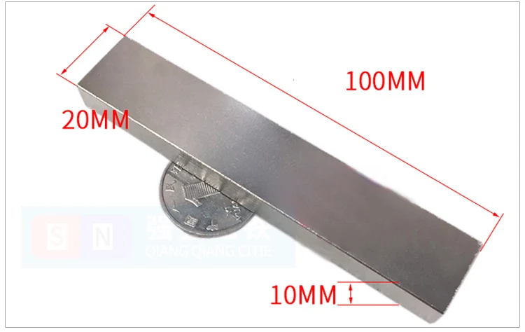 100*20*10 мм N52 супер сильные магниты L100X20X10mm неодимовые редкоземельные бар N52 магнит