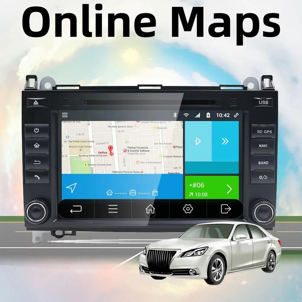  Bosion Android 9.0 Car DVD radio multimedia Octa 8 core for Mercedes Benz B200/W906/Sprinter/Volksw