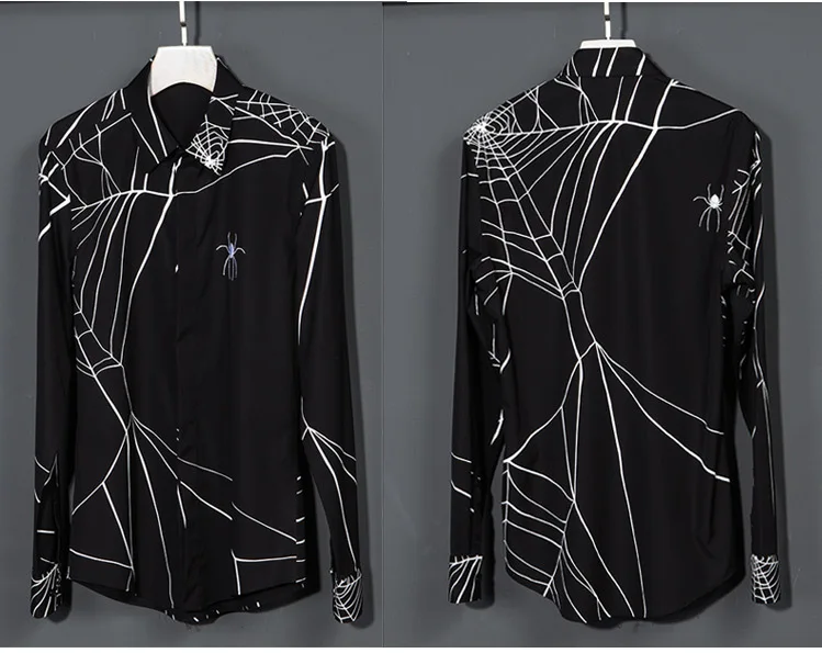 Высокое качество черные хлопковые рубашки мужские модный бренд Бизнес Рубашка мужская футболка с длинными рукавами Весна рубашка Мужской