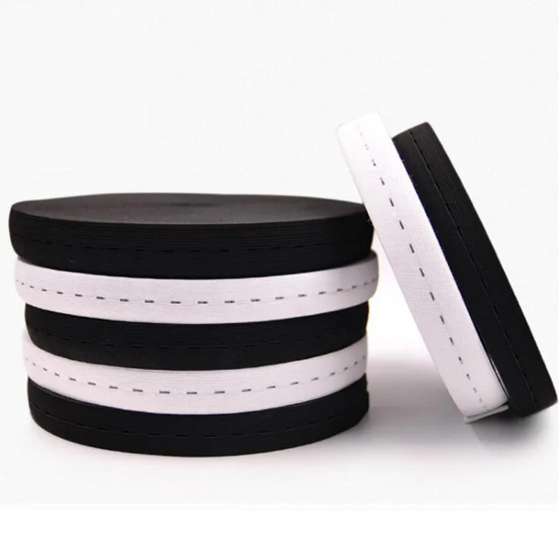 Elastic Bands 15/20/25/30mm Black White Flat Elastic Band for Baby