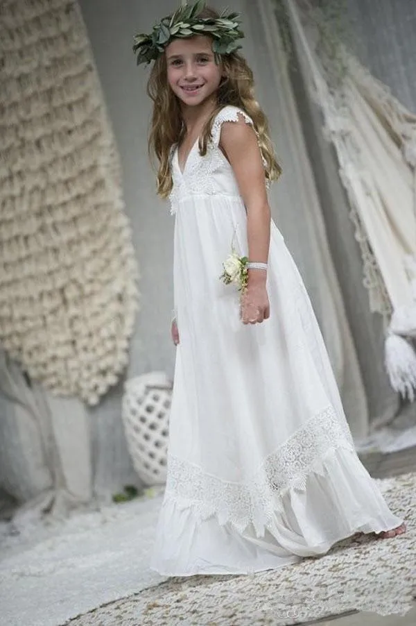 newly-beach-boho-flower-girl-dresses-2017