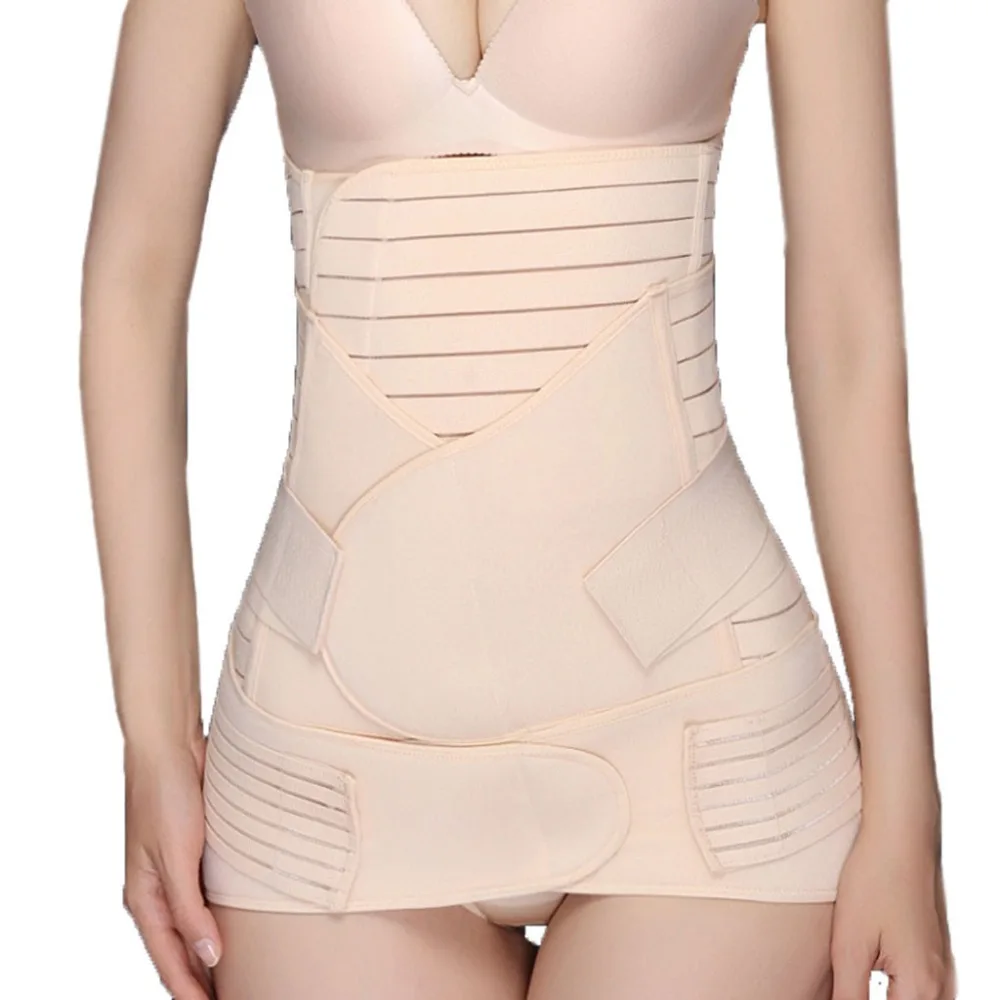 

3 in 1 Belly/Abdomen/Pelvis Postpartum Belt Body Recovery Shapewear Belly Slim Waist Cinchers Breathable Waist Trainer CorsetBB4