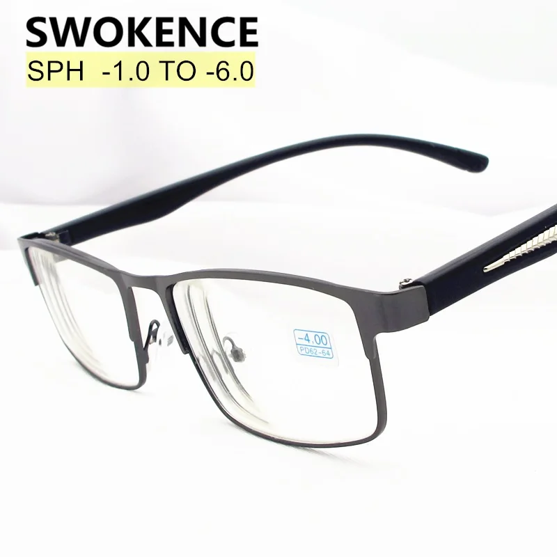 

Diopter -1.0 -1.5 -2 -2.5 -3 -3.5 -4 -4.5 -5 -5.5 -6 Finished Myopia Glasses Men Women Alloy Frame Spectacles Nearsighted F174