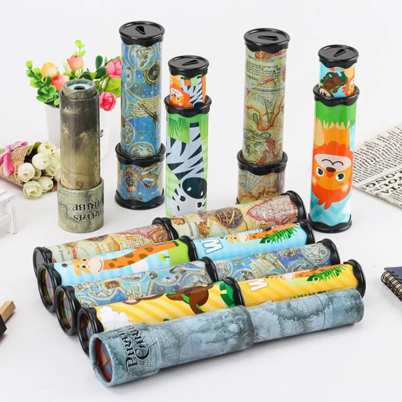 30CM Rotation Kaleidoscope Scalable Magic Changeful Colorful Toys Early Educational Toys Gifts For Children Kids