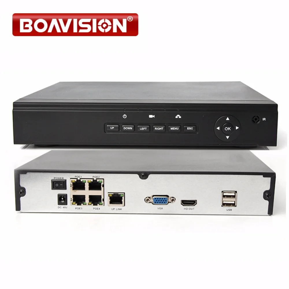 

4CH CCTV NVR PoE Full HD 1080P Network Video Recorder For 2MP 48V POE IP Camera Onvif CCTV Surveillance Security NVR P2P XMEye