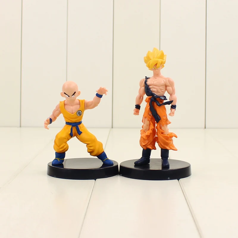 10-14 см 6 шт./лот Dragon Ball Z Super Saiyan Son Goku Vegeta Frieza Piccolo Cell Beerus ПВХ фигурка Модель Коллекция игрушек