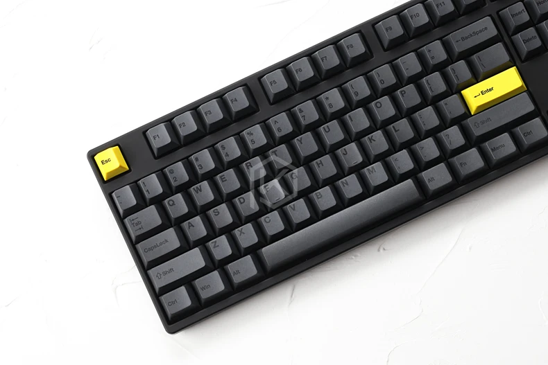 Вишневый профиль краситель Sub Keycap набор толстый PBT пластик черный желтый