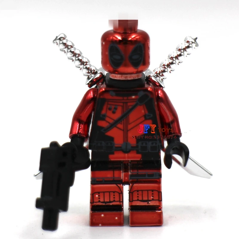 

50pcs starwars superhero Chrom Deadpool building blocks bricks friends for girl boy kids children toys brinquedos menina