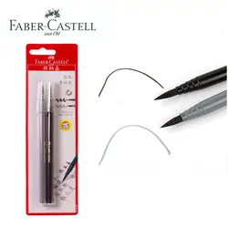 2 шт./лот Faber-Castell мягкие каллиграфия кистью перо рисования Дизайн стороны надписи ручки на водной основе кисть каллиграфические серый