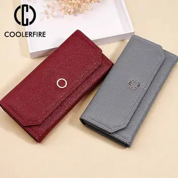 

Hot Women Wallet Zipper Hasp Purse Card Holder Ladies Slim Sale Genuine Leather Short Wallets for Female PJ142