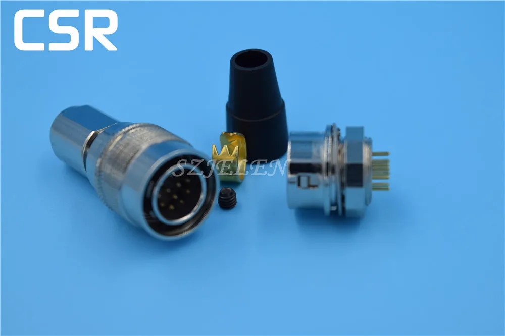 

Hirose Connector 12 pin Plug and socket , HR10A-10P-12P/HR10A-10R-12R, Industrial Power Connectors