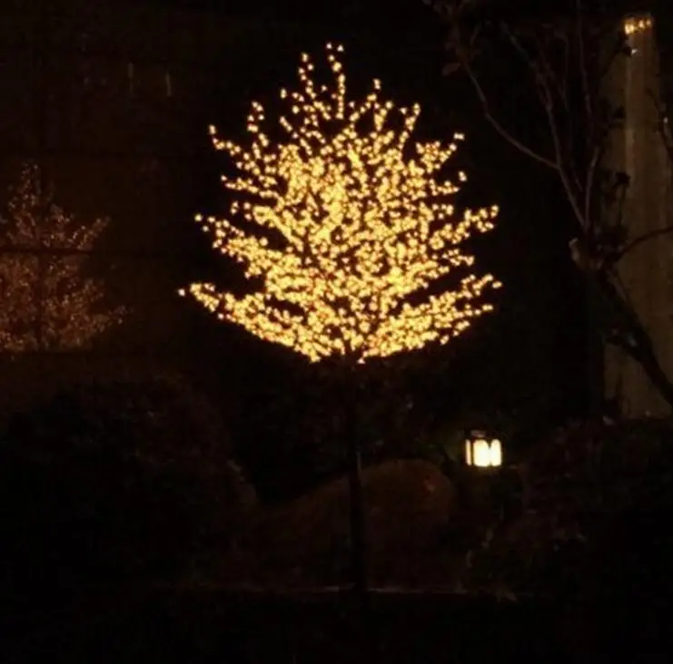1,8 м 2 м 3 м Блестящий светодиодный светильник вишневого цвета для рождественской елки водонепроницаемый садовый пейзаж декоративная лампа для украшения свадебной вечеринки - Цвет: color 5