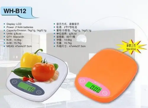 7kg 1g Digital Postal Kitchen Scale 7000g-1g Cooking Food Diet Weight Balance High Accurate Grams Scales With Package | Инструменты