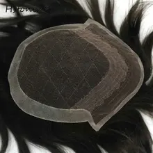 Hstonir Для мужчин S конский волос Замена системы натуральных волос Стиль волос Для мужчин Наращивание натуральных волос 120% плотность H065