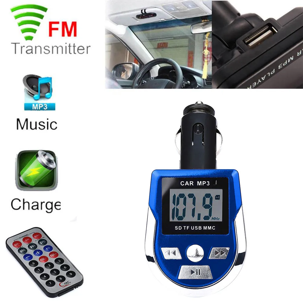 

Bluetooth AUX Receiver Lossless Car MP3 Player FM Transmitter Dual USB Car Charger USB For Phone Flash Drive / TF Card