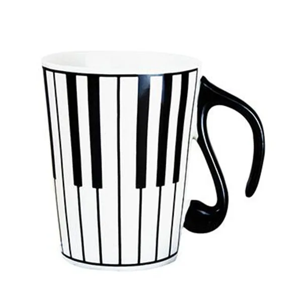 Transhome Creative Coffee Mug Ceramic Mugs And Cups For Tea Milk Cup Music Mug 300ml Travel Coffee Mug For Lover Valentines Gift - Цвет: B