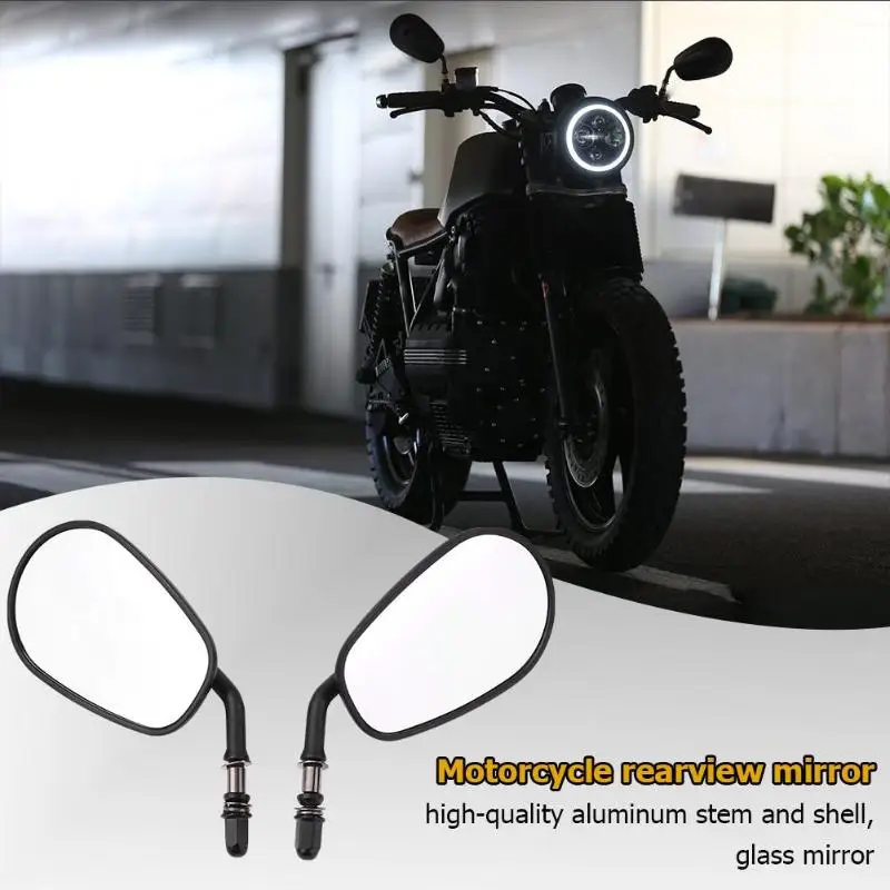 

1 Pair 8mm Motorcycle Mirrors Rearview Mirrors for Harley Sportster 883 Motorcycle Rearview Mirror External Accessories