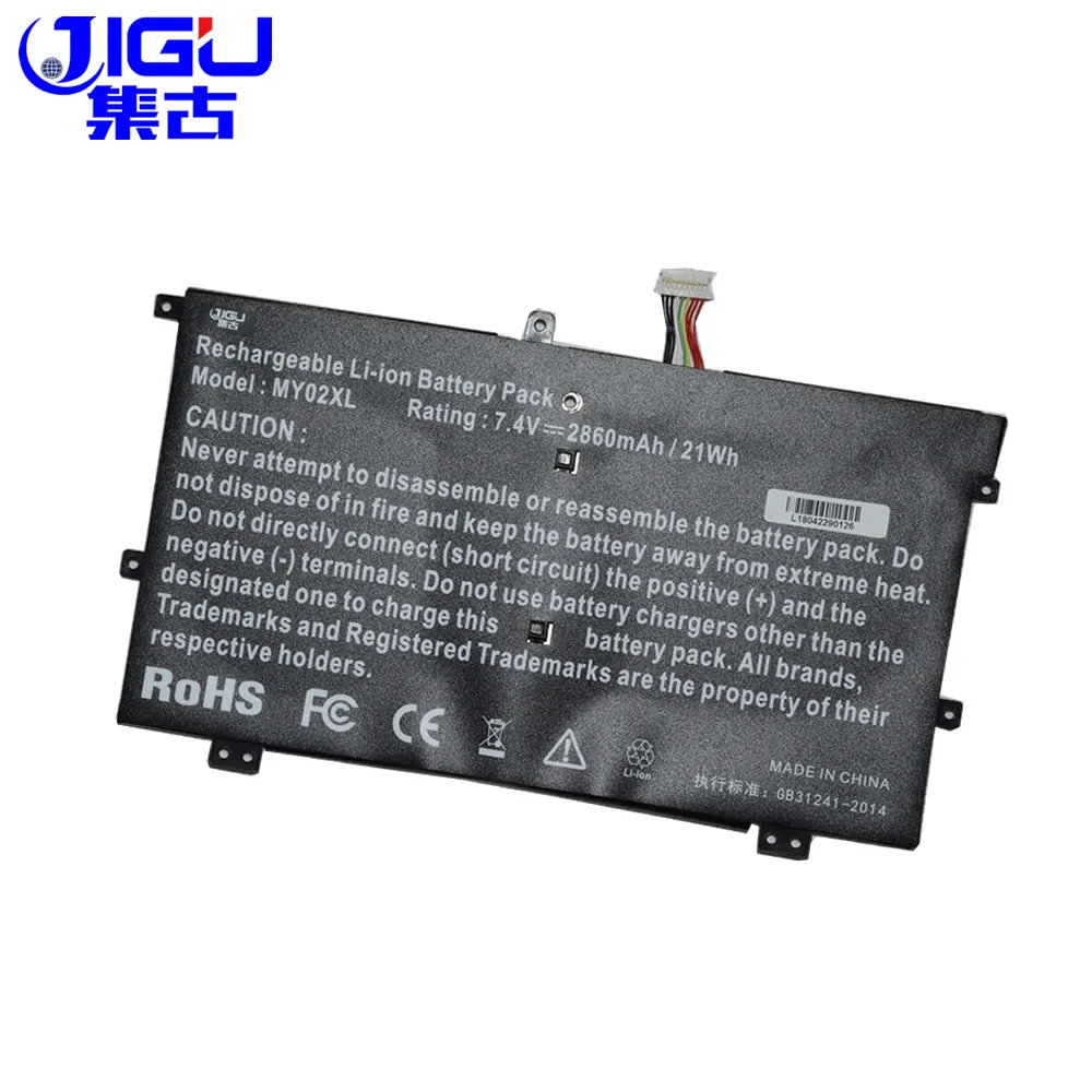 JIGU 3 ячейки батареи для ноутбука HSTNN DB5C DSB5C IB5C LB5C MY02021XL MY02XL TPN Q127 HP павильона 11