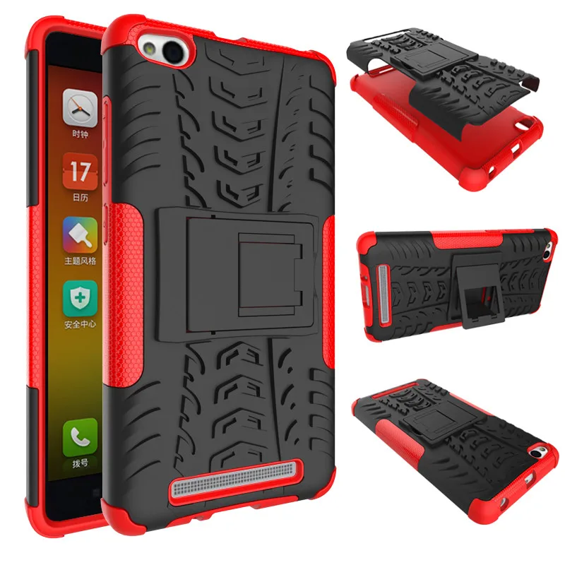 BYHeYang Xiaomi redmi 4 4 Pro case Redmi 4X Prime case cover TPU&PC Plastic Dual Armor Case with Stand For redmi 3S Prime 3 Pro 13