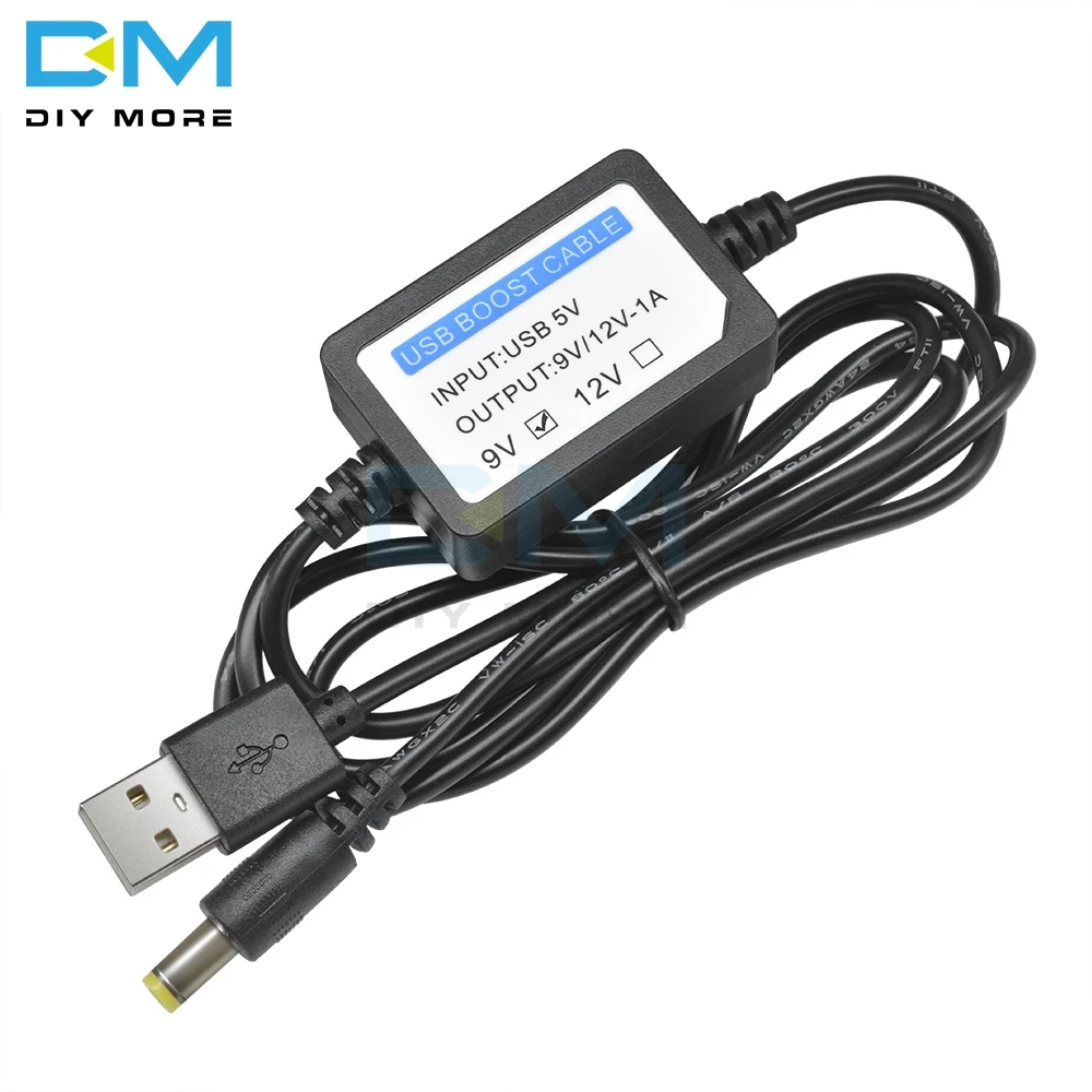 DC 5V to DC 9V/12V 1A USB Charge Power Boost Step Up Cable Step UP USB Converter Adapter Wire Component With Boost Transformer