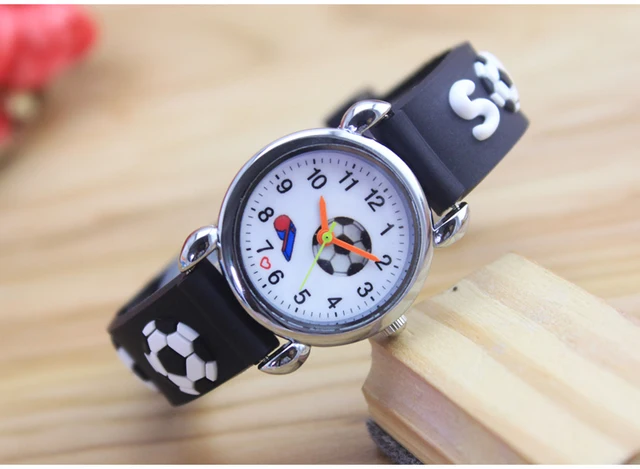 New 3D Cartoon fashion silicone football kids Watch Children Girls Boys Students Quartz Wristwatches relogio kol saati clock - Image 5
