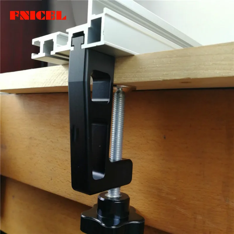  2Pcs/set Woodworking Special Fixing Clips G Clamp for wood working Fence and 45 Type T Track Slot T