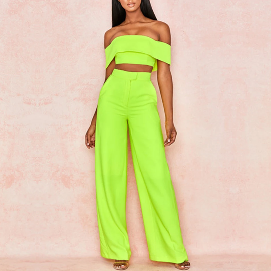 

Seamyla New Elegant 2 Two Piece Sets 2019 Summer Women Green Sexy Suit Sets Bodycon Club Celebrity Evening Party Set Outfits