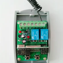 Универсальный 2 канальный беспроводной гаражные двери 433MHZ DC12V/24 V плавающий код приемника