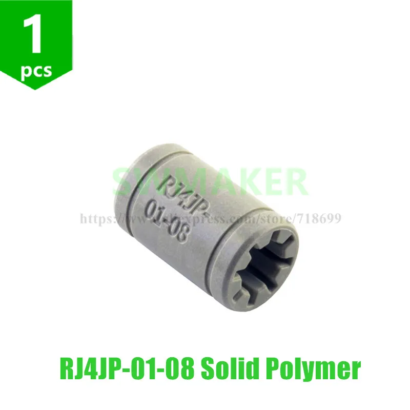 

SWMAKER 1pcs RJ4JP-01-08 Solid Polymer Igus Drylin LM8UU Bearing 8mm shaft Drylin for Anet A8 Reprap Prusa i3 3D Printer