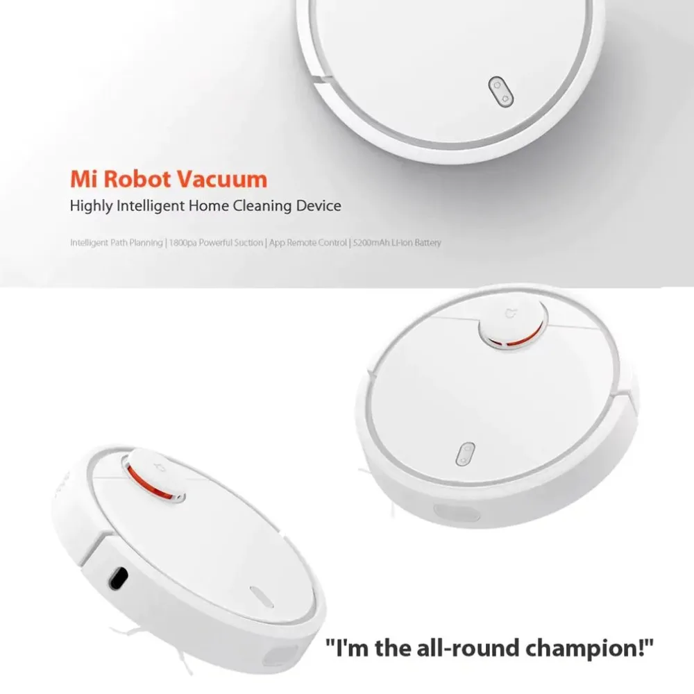 360 Degree Robot Vacuum Cleaner Powerful Highly Intelligent Sensitive Precision Home Cleaning Device Vacume Cleaner White Round