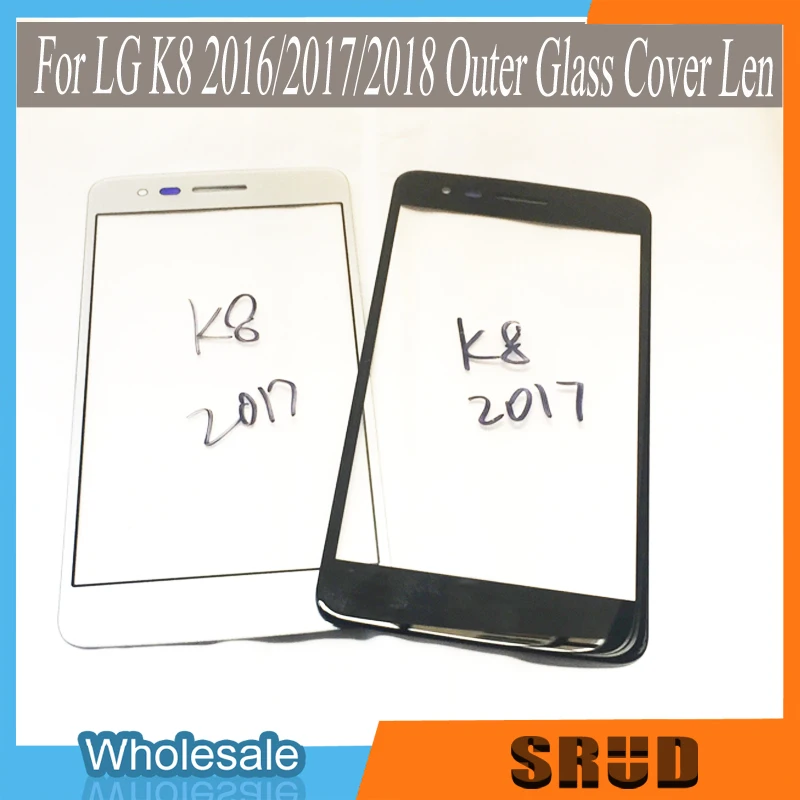 

10pcs/lot Replacement LCD Front Touch Screen Glass Outer Lens For LG K8 2017 M200N US215 X300 K120L K120K K120S