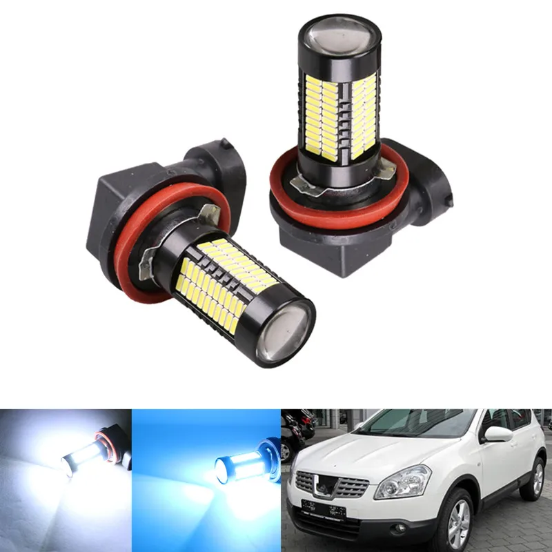 2Pcs H8 H11 Led Bulb HB4 Led HB3 9006 9005 Fog Lights Car Lamp Auto