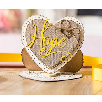 

Good Word "Hope" Metal Cutting Dies Stencils DIY Scrapbooking Album Paper Cards Craft Decorative Embossing New 2019