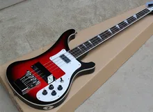 Red Burst Factory Custom Rickenback custom 4003 firglo 4 strings bass guitar ricken bass
