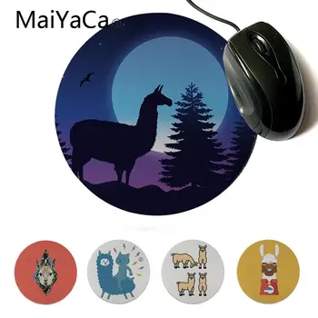 

MaiYaCa Cool New American Alpaca Laptop Gaming Mice Mousepad Gamer Speed Mice Retail Small Rubber Round Mousepad