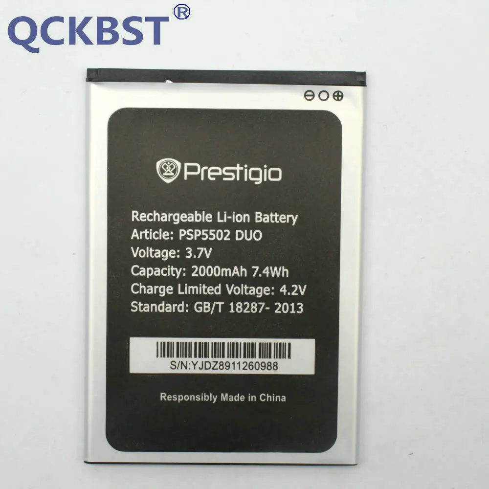 

New 2000mAh battery for Prestigio Muze A5 PSP5502 DUO Wize N3 PSP3507 Phone In stock+ Tracking Code