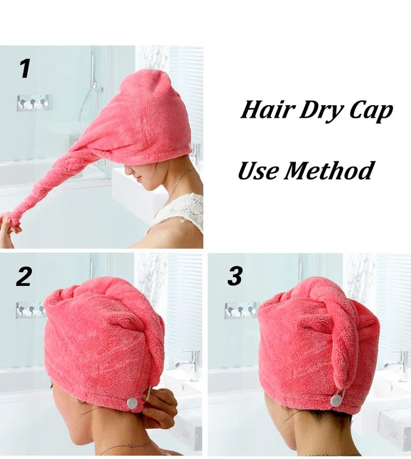 SLSHLYJ/супер абсорбент для ванной комнаты, быстросохнущее из микрофибры, банное полотенце, сухая шапочка для волос, банное турецкое полотенце 25x65 см