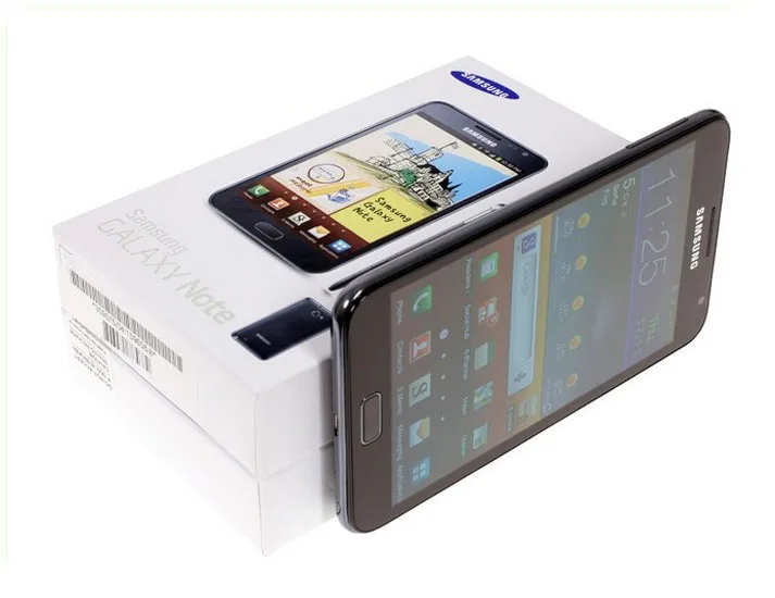 Мобильный телефон samsung Galaxy Note N7000 i9220, 5,3 дюймов, двухъядерный, wifi, gps, WCDMA, 8 Мп, 1 ГБ ram, 16 ГБ rom, мобильный телефон N7000