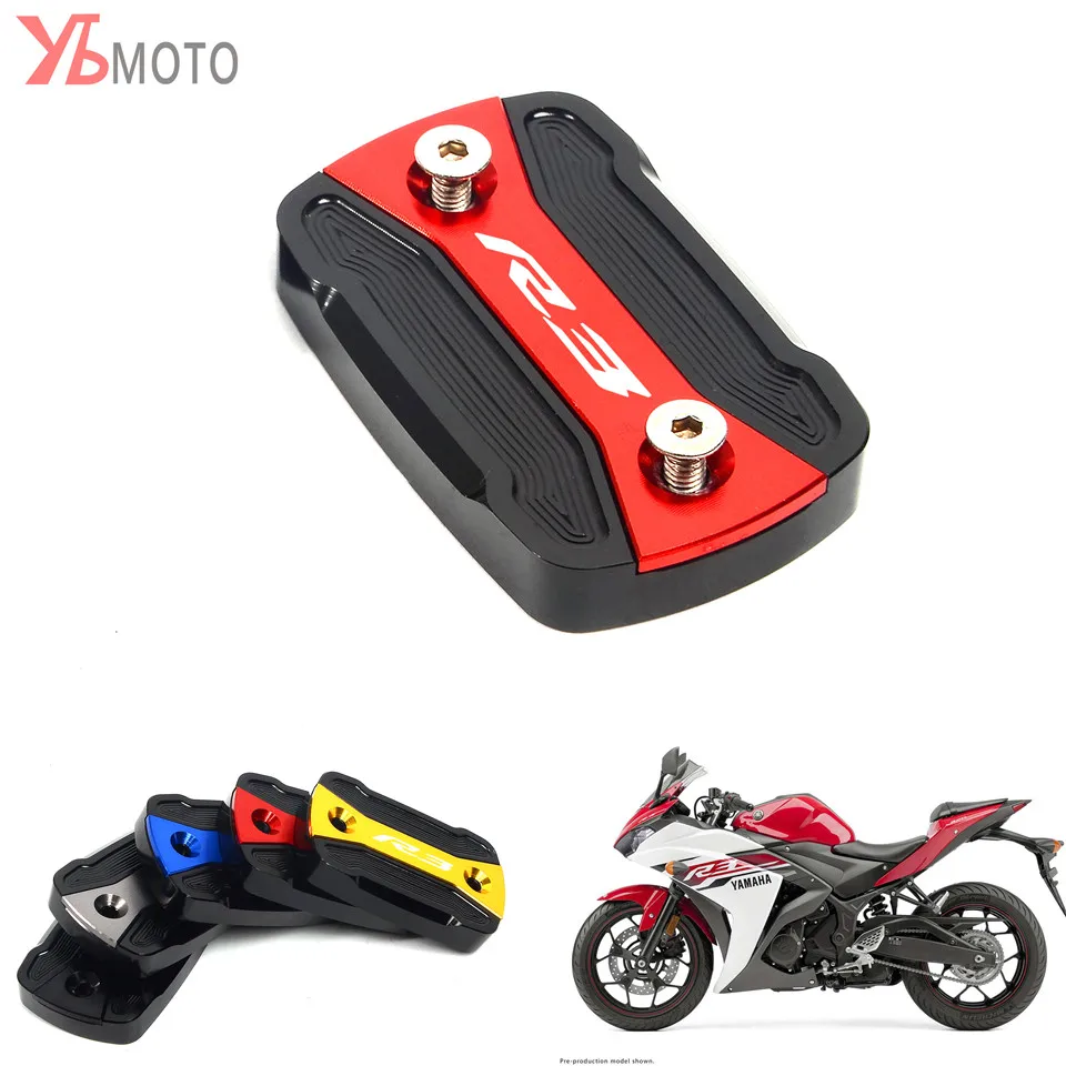 

Fast & Free Shipping For YAMAHA YZF R3 YZF-R3 2015-2018 NEW Motorcycle Accessories Motorbike Brake Fluid Tank Cap Cover YZFR3