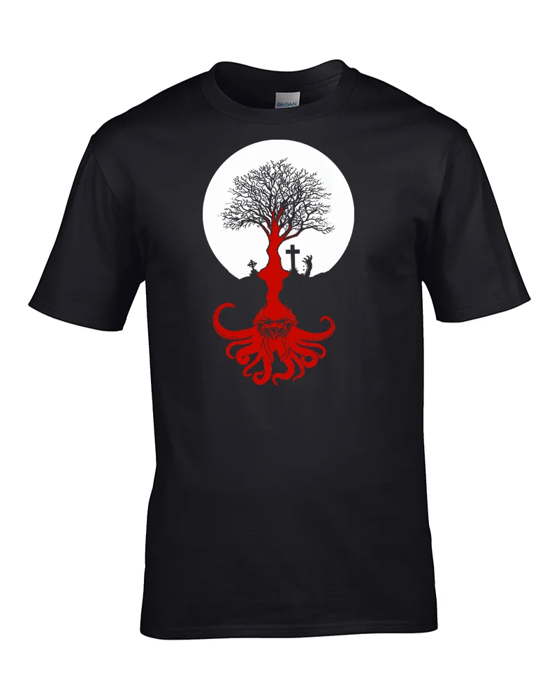 Cthulhu повсюду-Мужская футболка вдохновленная человеческим роботом новая модная