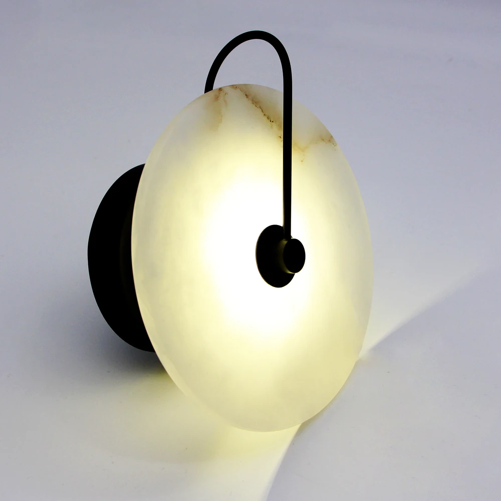  Zerouno Modern Sconce Lamp Wall Light Marble Lampshade LED Lighting Fixture for Home decor bedroom  - 33002313503