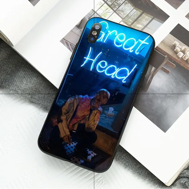 Ruicaica рэпер Lil Peep черный мягкий чехол для телефона iPhone 5 5Sx 6 7 7plus 8 8Plus X XS MAX