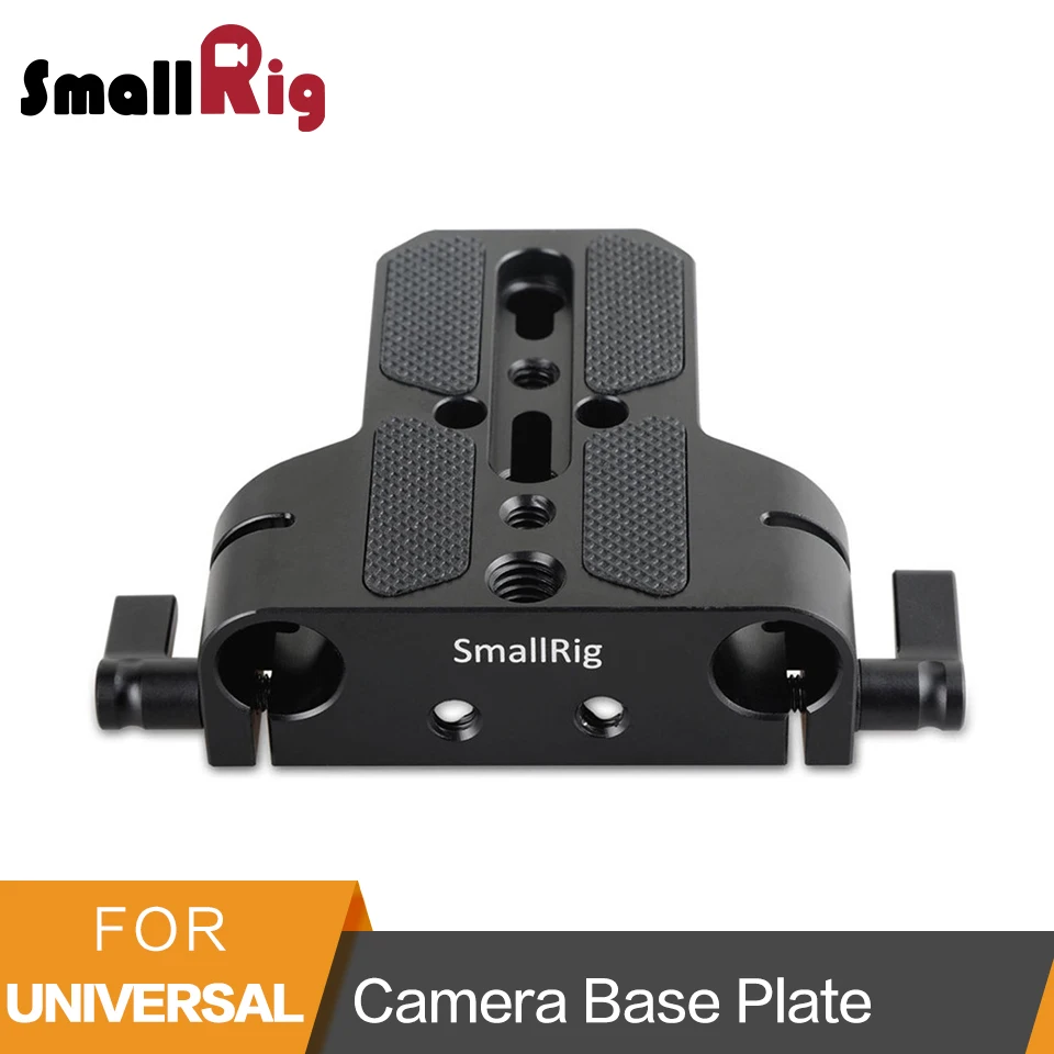 Tanie Smallrig kamera płyta podstawowa z podwójnym 15mm pręt zacisk kolejowy dla Sony FS7 Sony A7 serii Canon C100 C300 C500 Panasonic GH5 1674