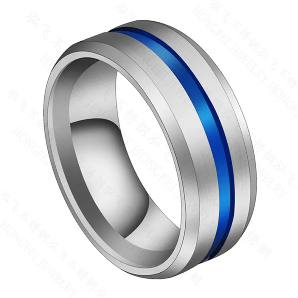 Черное серебро обручальное кольцо для пары набор женских 2шт Принцесса Белый CZ синий мужские 316L ювелирные изделия из нержавеющей стали