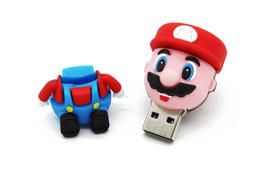 Напиши мне мультфильм с рисунком Супер Марио, модель usb флэш-накопитель usb 2,0 4 GB/8 GB/16 GB/32 GB/64 Гб флешка, подарок Usb флешки