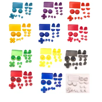 

Colorful Full Set Thumbstick D-pad R1 L1 R2 L2 Direction Key ABXY Buttons JDS001 011 For Sony PS4 Controller